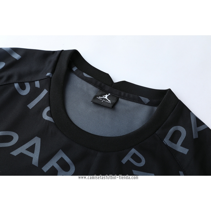 Chandal del Paris Saint-Germain Jordan 2021 Manga Corta Negro